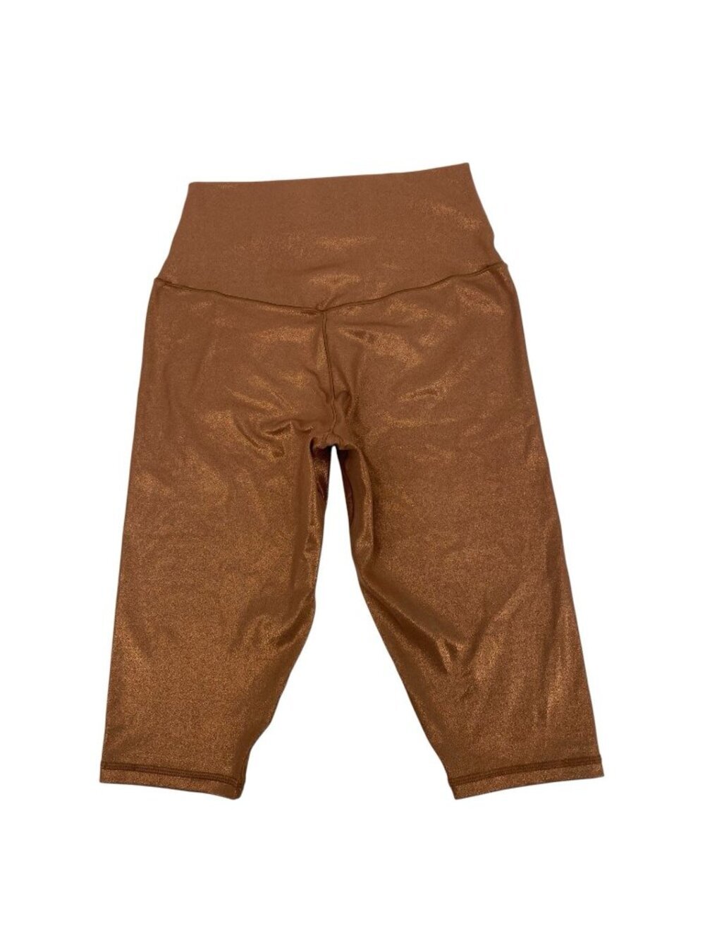 Aerie Offline Real Me Liquid Shine Crop Leggings Glitter Brown Size Large